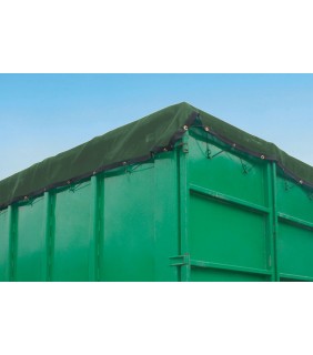 Containernetz grün feinmaschig Anwendung