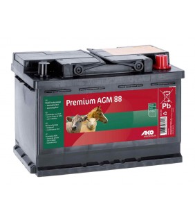 Weidezaunbatterie Premium AGM Akku 12V, 88 Ah